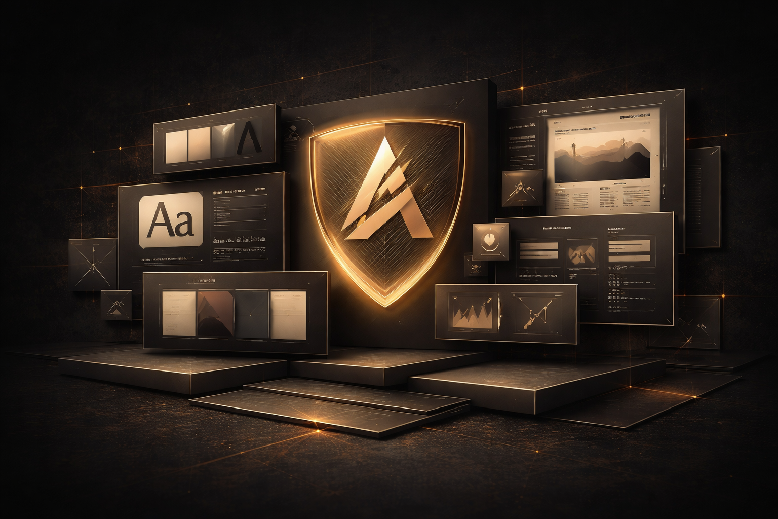 Brand presence design service visual