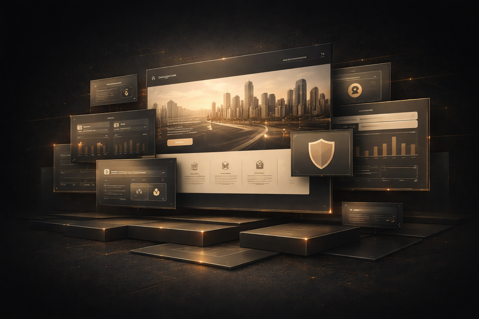 Business websites service visual