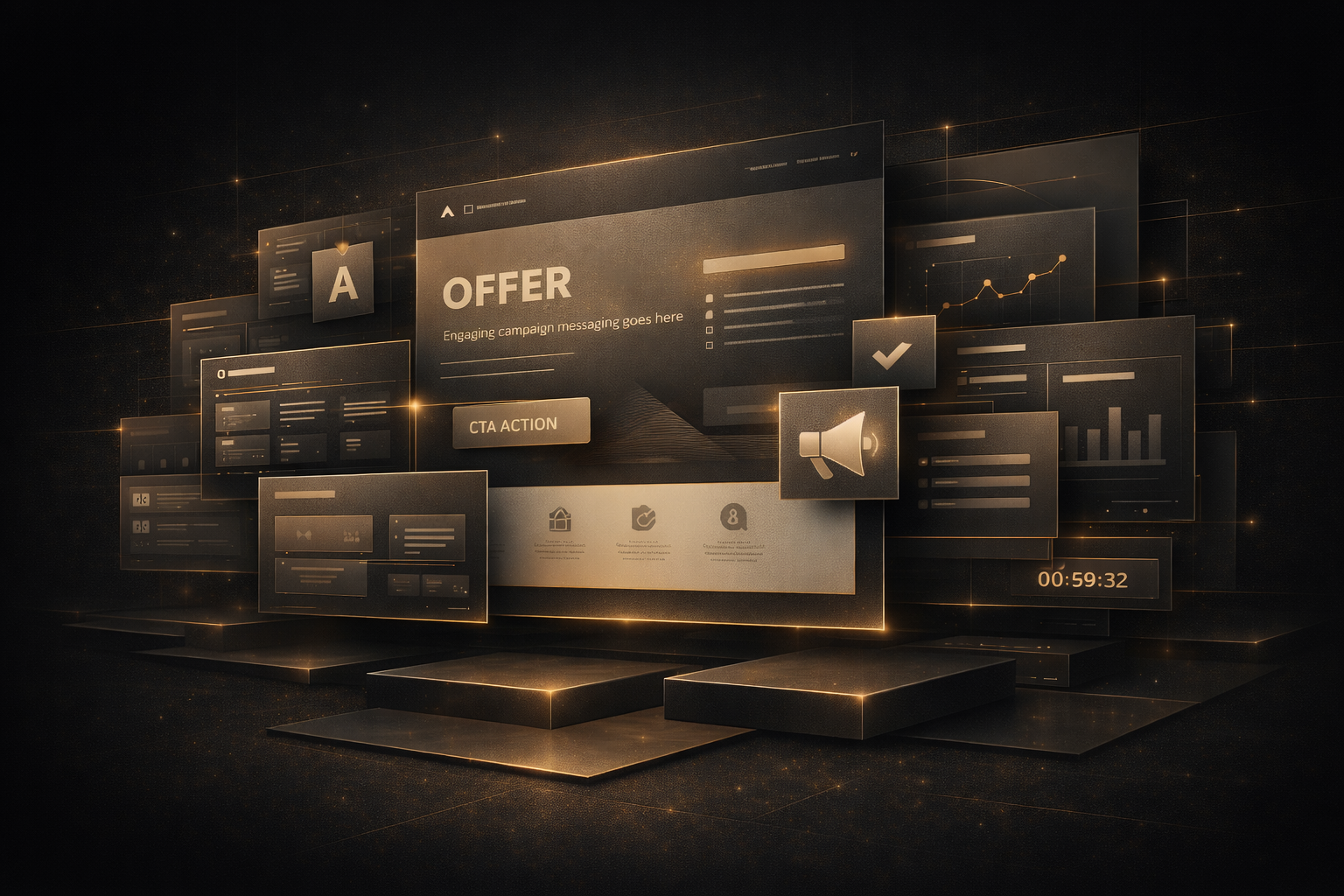 Landing pages service visual